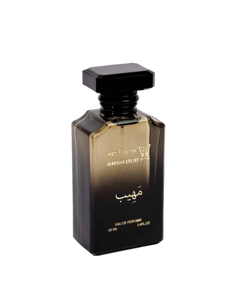 زجاجة عطر-مَهِيب100مِل من عرش العود بتصميم فاخر ولون متدرج أنيق
